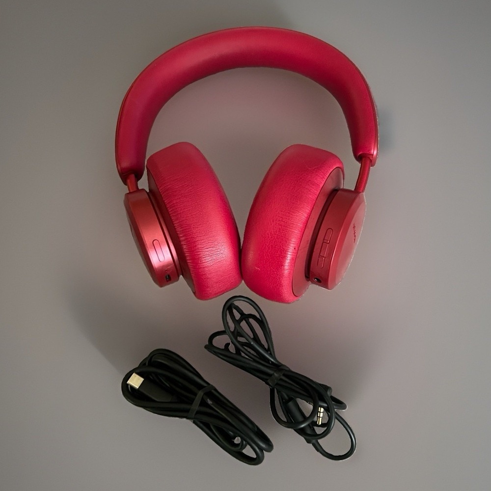 Urbanista Miami Wireless ANC Bluetooth Headphones Ruby Red w/ USB-C & AUX